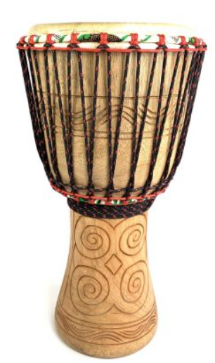 55cm Ghanaian Djembe Drum Rhythm Village