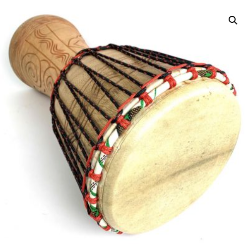 55cm Ghanaian Djembe Drum Rhythm Village