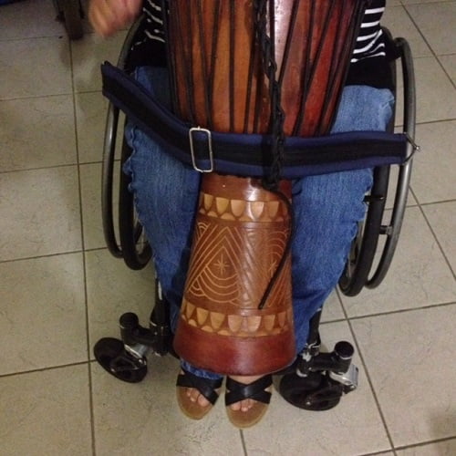 Wheelchair Drum Straps Rhythm Village