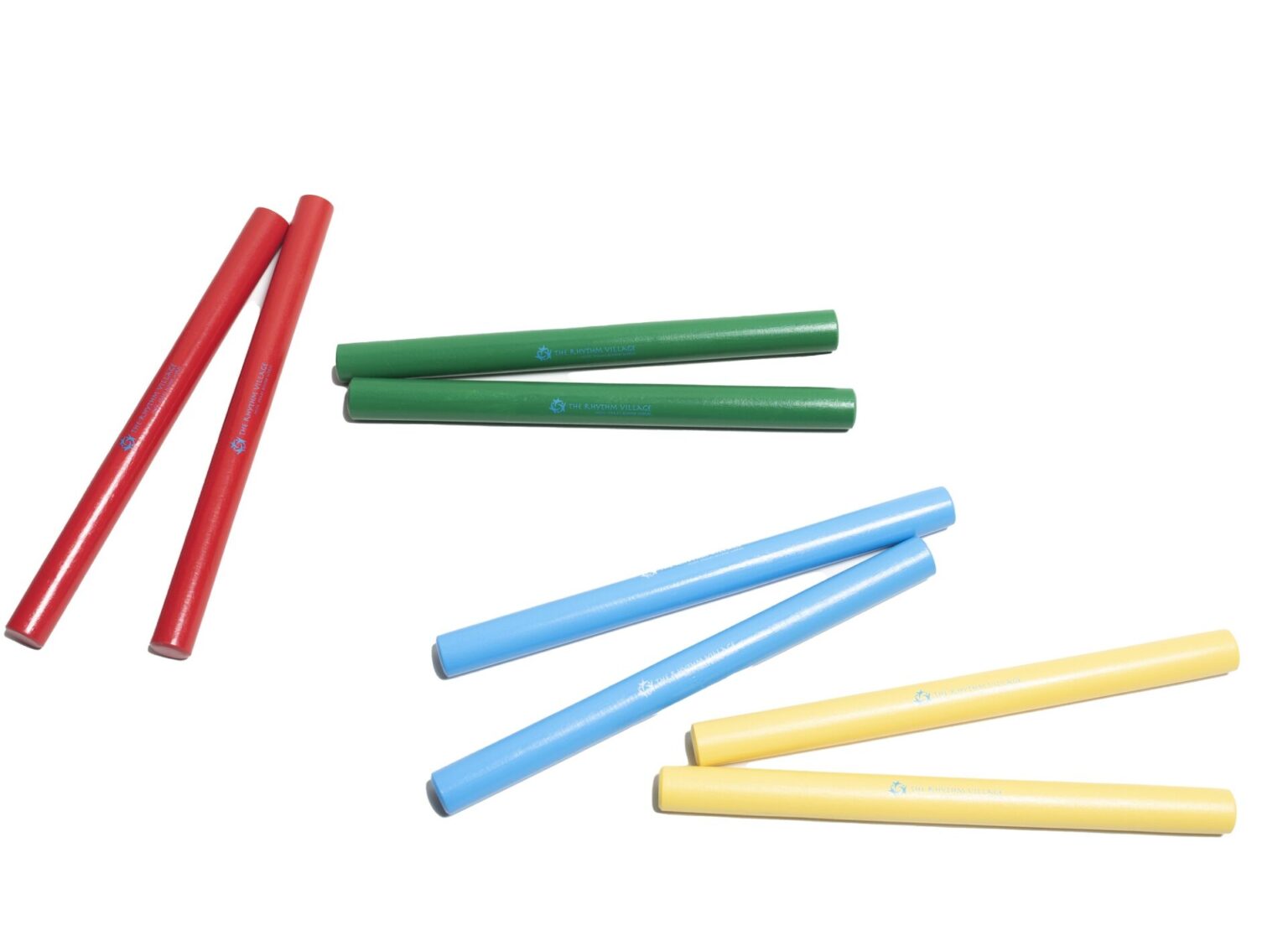 Set of 12 Pairs of Coloured Clapping Sticks | The Rhythm Village